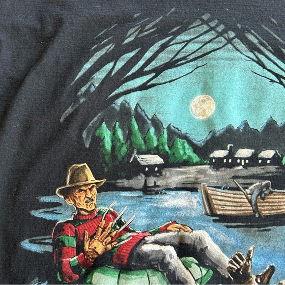 Freddy & Jason Camp Crystal Lake T-Shirt Size 2XL - Picture 5 of 9